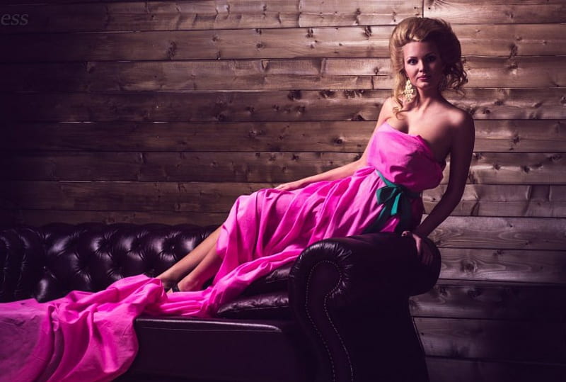 In Hot Pink Dress Sensual Pose Model Femininity Beauty Woman Hd Wallpaper Peakpx 0001