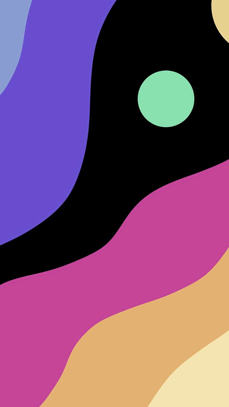 Dark Minimal, dark, Gibranibang, “Minimalist” “minimal” “amoled” “black” “dark” “pink” “yellow” “purple” “green” “abstract” “2d” “cartoon”, HD phone wallpaper