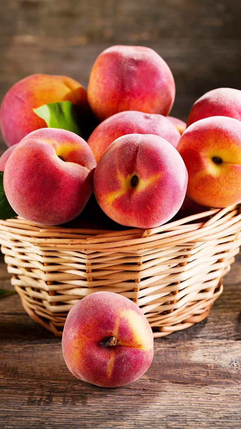 Plump Peaches, food, fruit, HD phone wallpaper