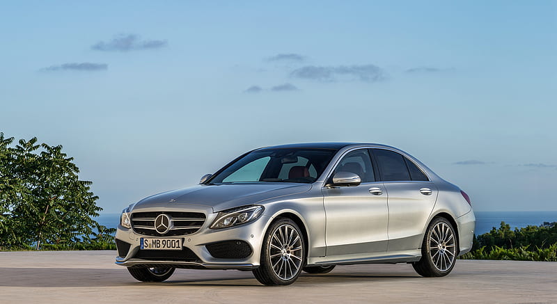 2015 Mercedes-Benz C-Class C250 (AMG Line) - Front, car, HD wallpaper ...