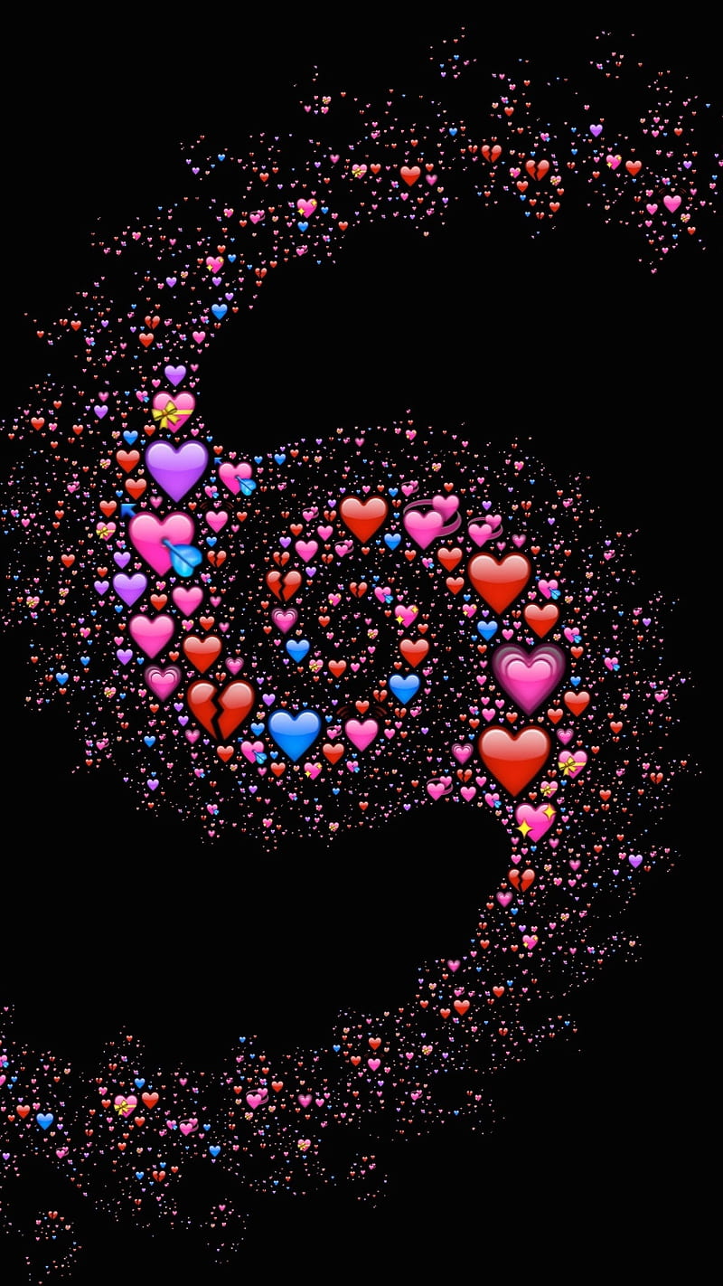 Emoji Hearts Spiral Love, cosmic, galaxy, affection, HD phone wallpaper |  Peakpx