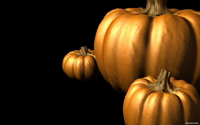 Halloween, Pumpkin, Artistic, 3D Art, HD wallpaper