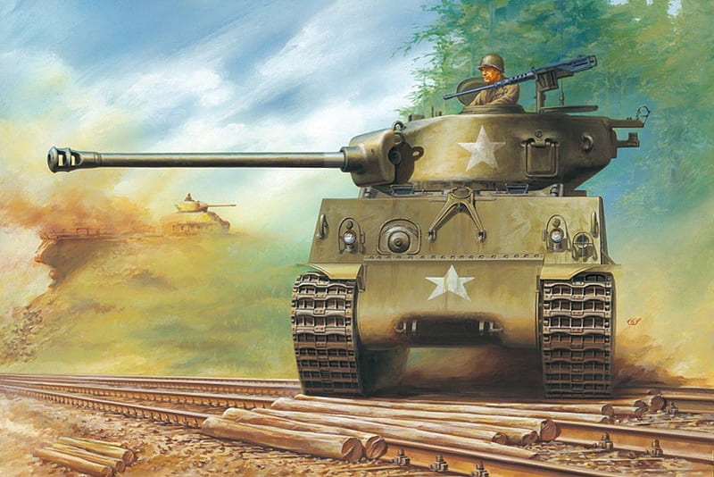 SHERMAN TANK, tank, m4, ww2, sherman, HD wallpaper