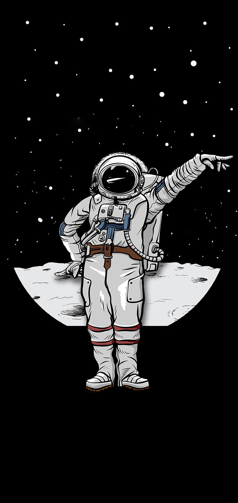 Astronaut, apple, black, iphone, minimal, oled, space, HD phone wallpaper |  Peakpx