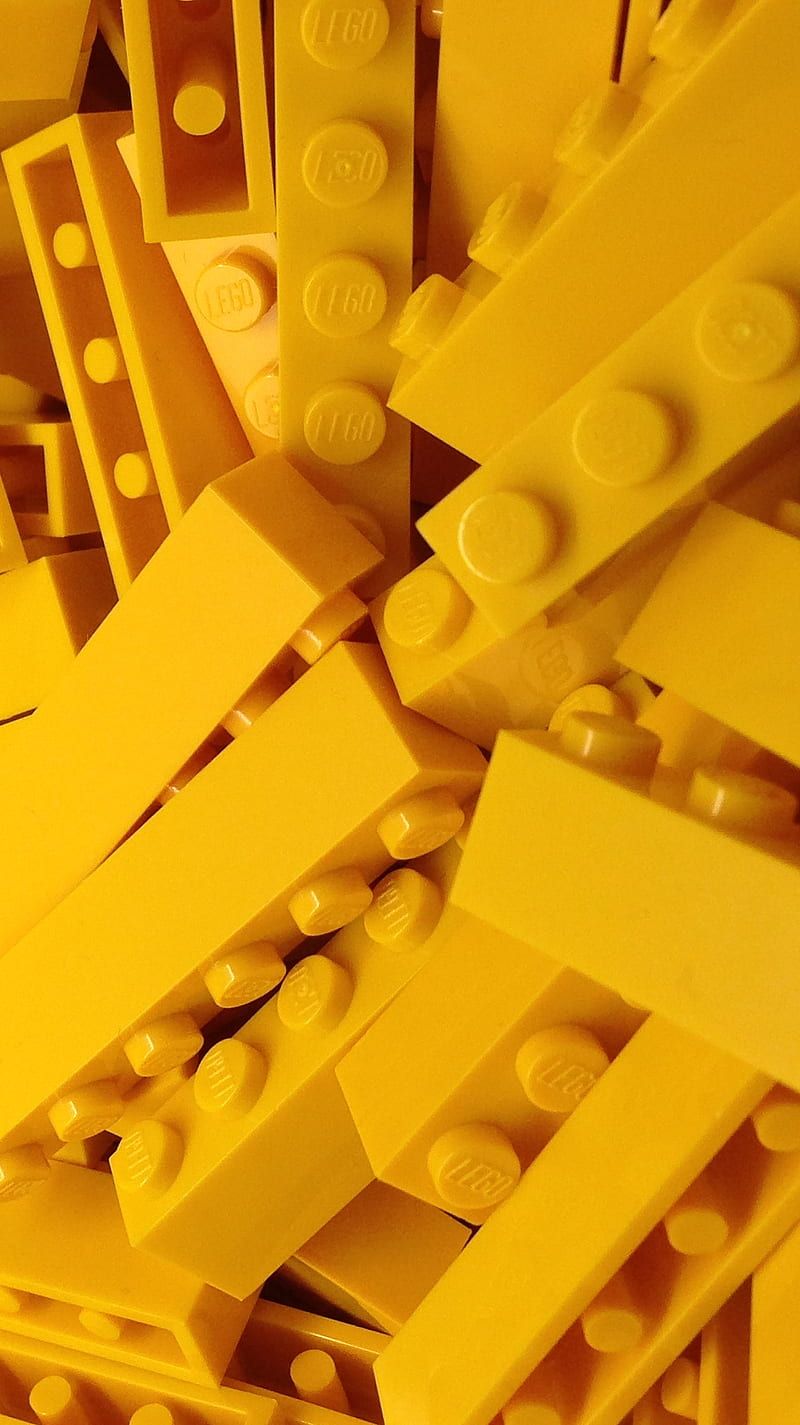 Yellow Lego Blocks, HD phone wallpaper