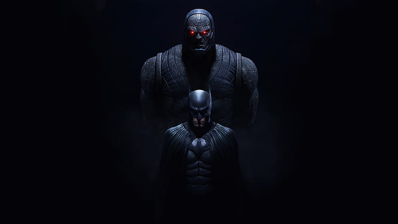 Batman And Darkseid, darkseid, batman, superheroes, artwork, artist, artstation, HD wallpaper