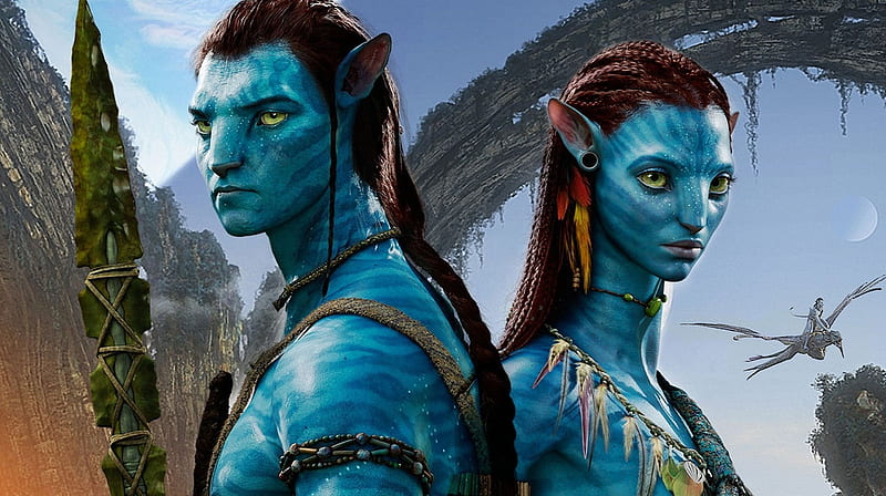 Avatar (2009), poster, fantasy, movie, actress, avatar, couple, actor,  blue, HD wallpaper | Peakpx