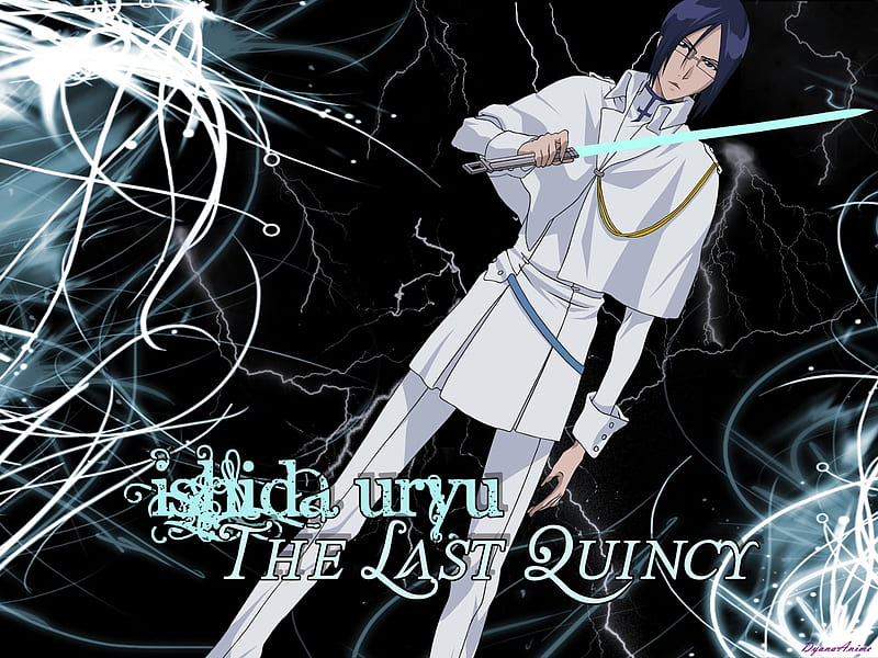 The Last Quincy, bleach, quincy, anime, seele schneider, ishida, uryu, sword, HD wallpaper