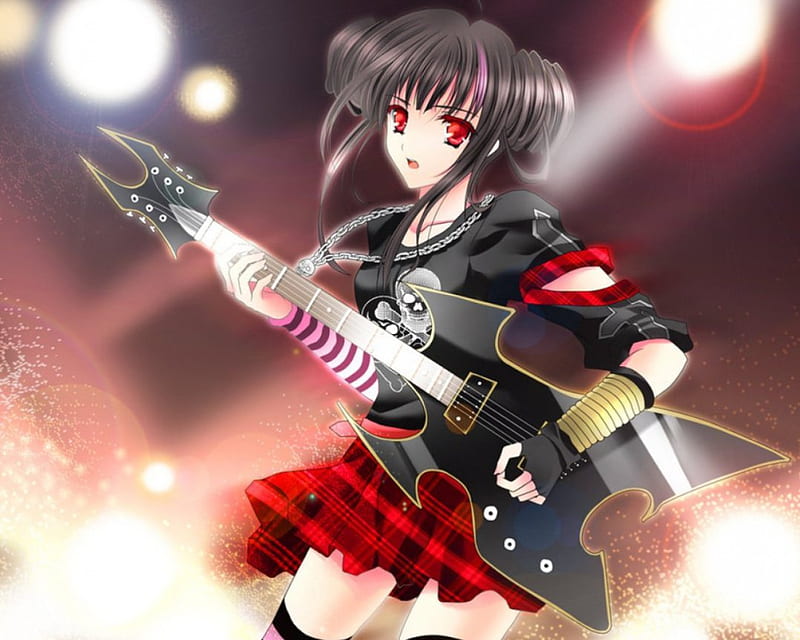 anime rock singer girl