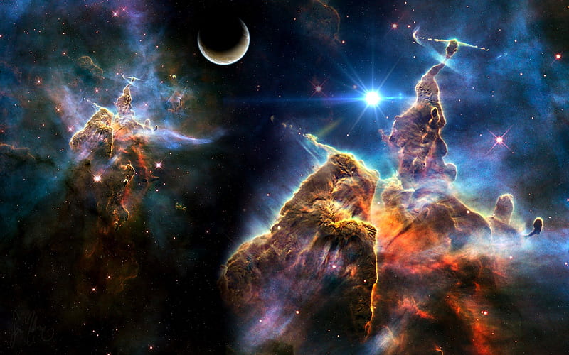 nebula and stars beautiful