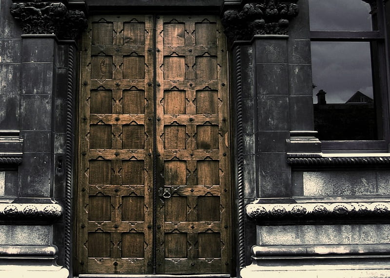 Door, Entrance, old doors, old, doors, HD wallpaper
