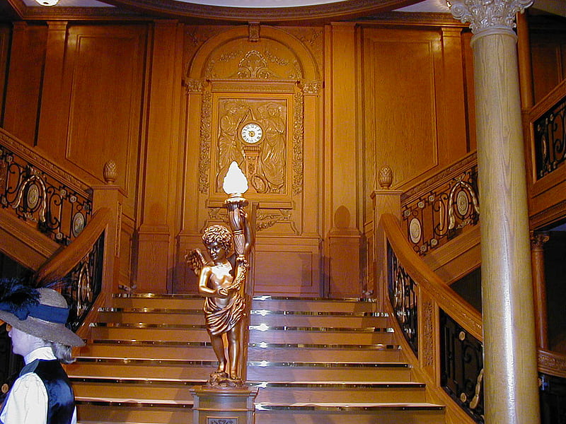 Titanic Grand Staircase, grand, titanic, staircase, HD wallpaper