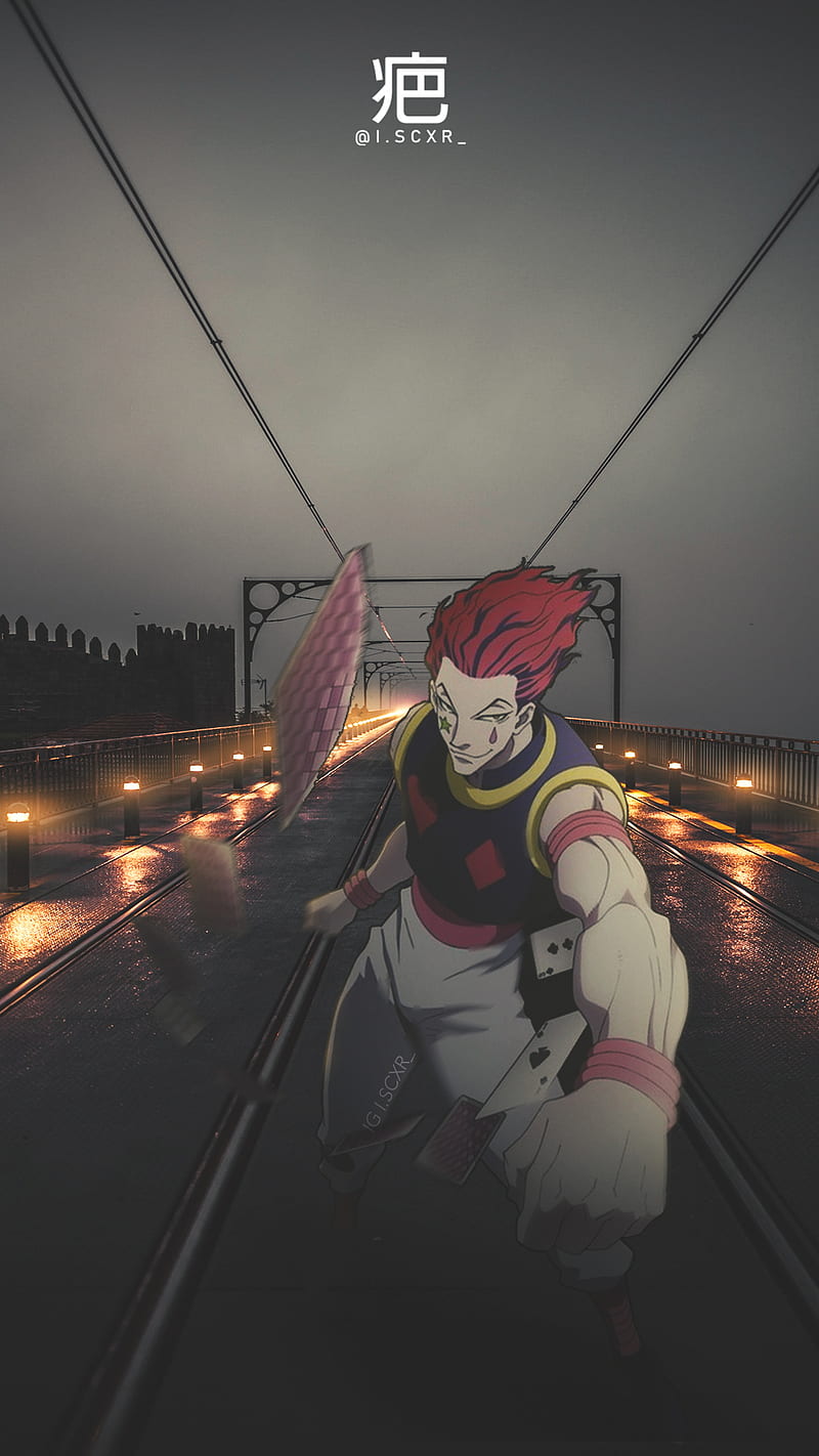 Hisoka Morow , hisoka morow, hunter x hunter, city, moody, hxh, anime, HD phone wallpaper