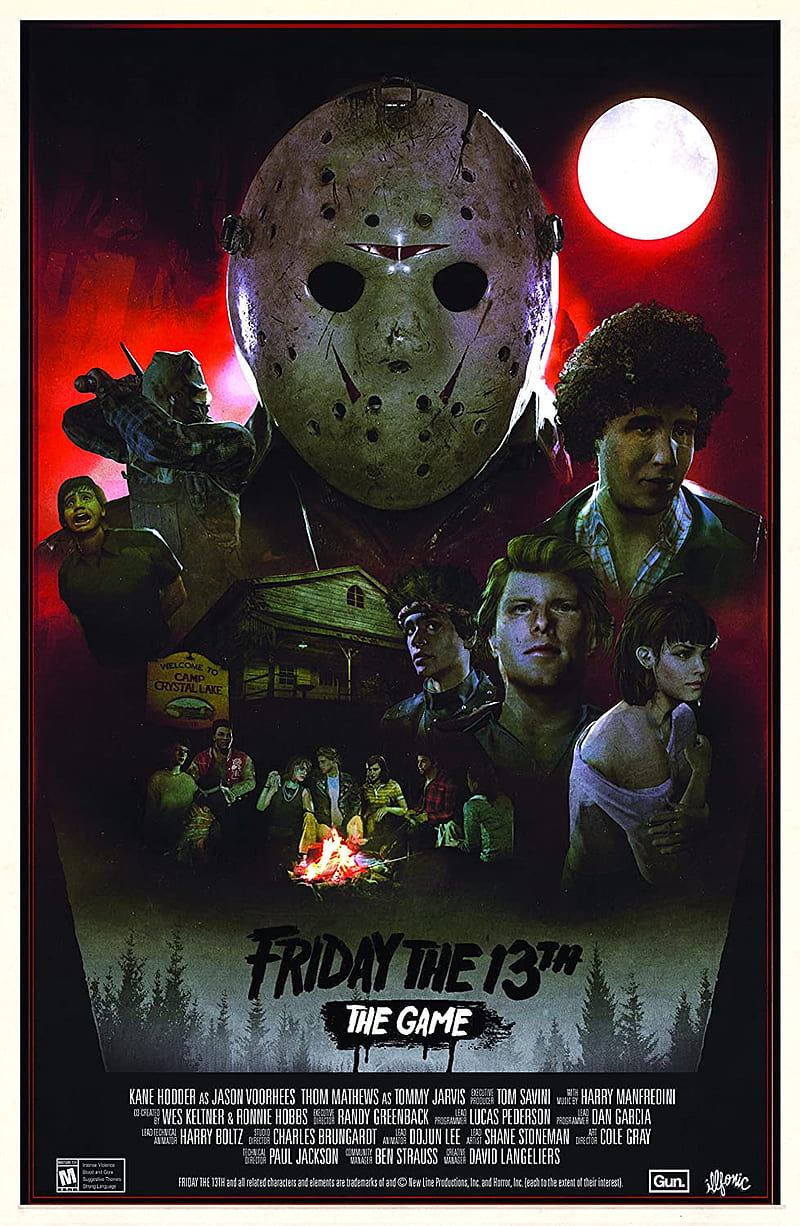 Friday the 13th, 80s, camp, camping, crystal lake, horror, jason voorhees, ps4, slasher, video game, xbox, HD phone wallpaper
