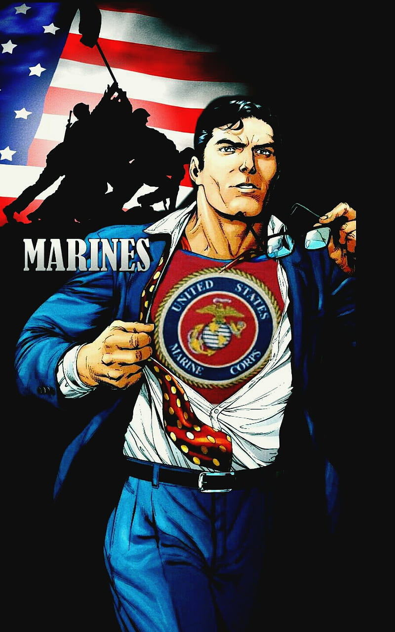 The Real Superman, marine corps, usmc, HD phone wallpaper