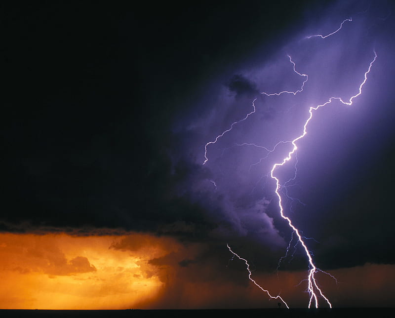 Electric Lightning, storm, HD wallpaper