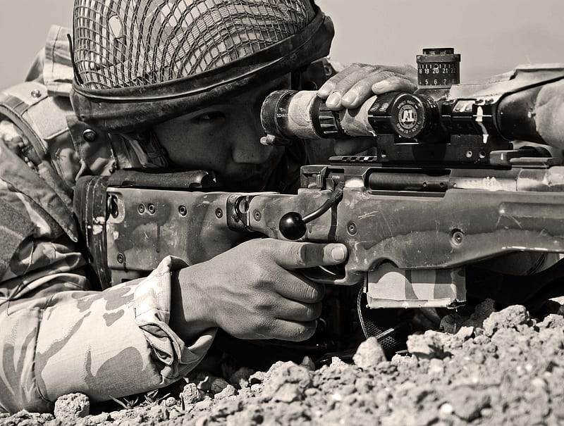 Sniper Gun, bullets, gun shot, sniper, soldier, HD wallpaper