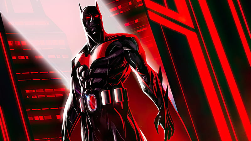 Wallpaper red glow, batman, art desktop wallpaper, hd image