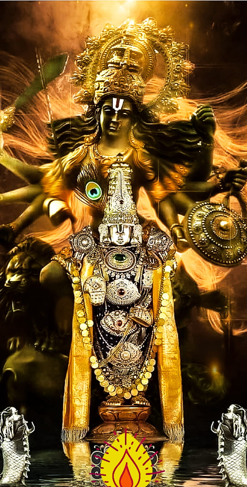Durga maa, anger, bonito, god, goddess, navratri, night, HD phone wallpaper  | Peakpx