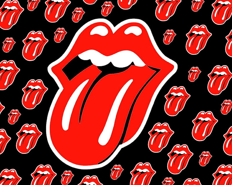 The Stones, tongue logo, british, band, the rolling stones, tongue, musice, rolling stones, classic, HD wallpaper
