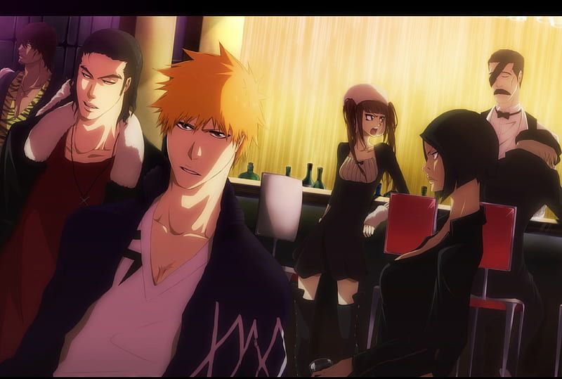 Chad & Ichigo with Xcution, sado yasutora, ichigo kurosaki, group, anime, fullbringer, chad, riruka, sado, dokugamine riruka, bleach, yasutora sado, kutsuzawa giriko, ichigo, jackie tristan, kuuga ginjou, fullbringers, fullbring, ginjou kuuga, kurosaki ichigo, yukio hans vararlberna, riruka dokugamine, characters, xcution, HD wallpaper