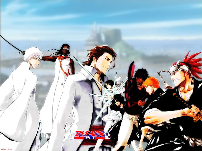 The Soul Fighters at war with 3 captains that betrayed them, bleach ...