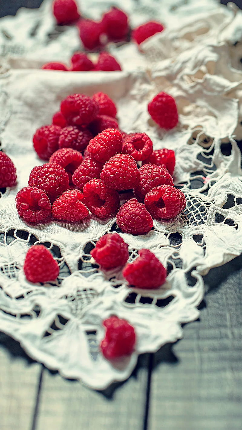 Raspberry, decoration, food, fruit, raspberries, red, HD phone wallpaper