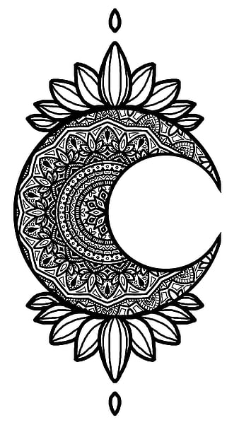 Mandala drawing for coloring black lines. white background 26426499 Vector  Art at Vecteezy