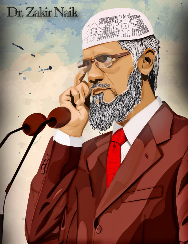 zakir, celebrity, islam, scholar, HD phone wallpaper