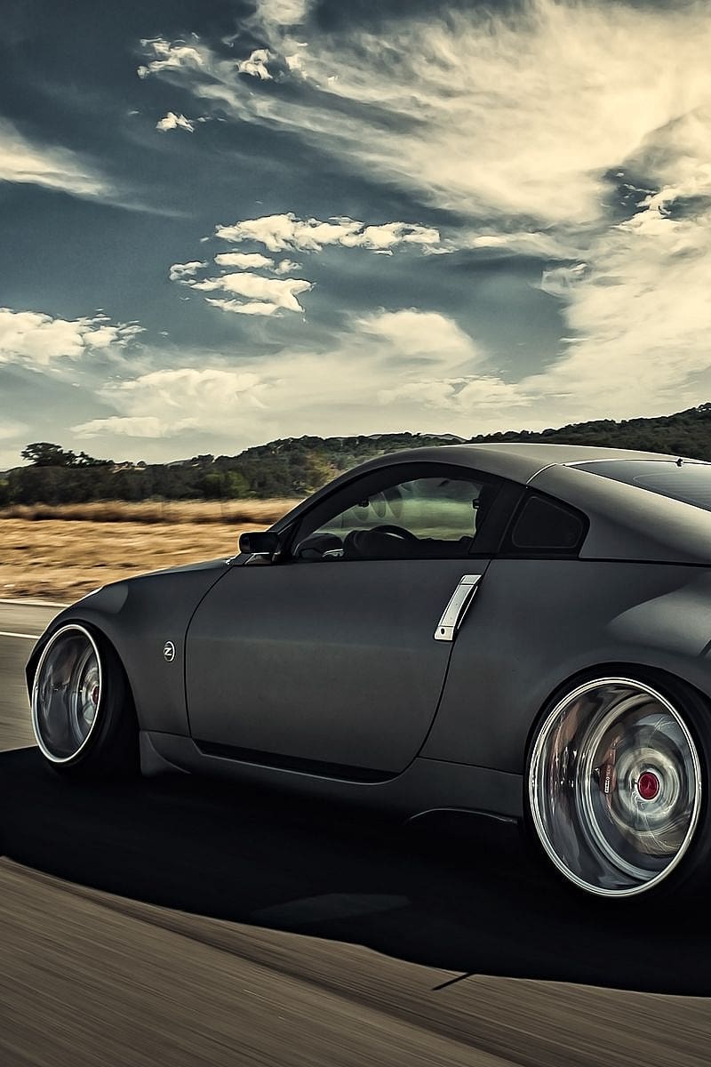 Nissan, 350z, Stance, Movement, Speed, Side View Iphone 4s 4 For Parallax Background, HD phone wallpaper