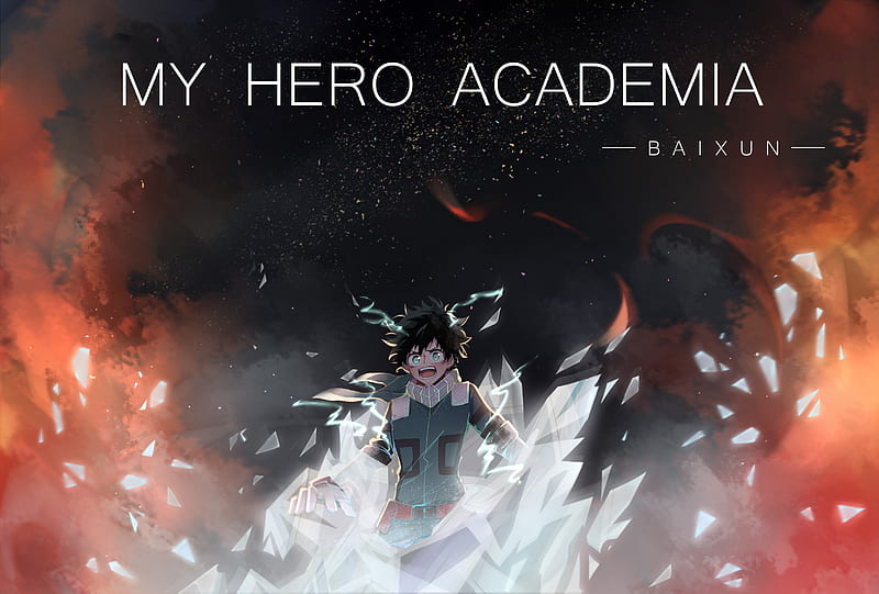My hell Akademia, midoriya izuku, Anime, HD wallpaper
