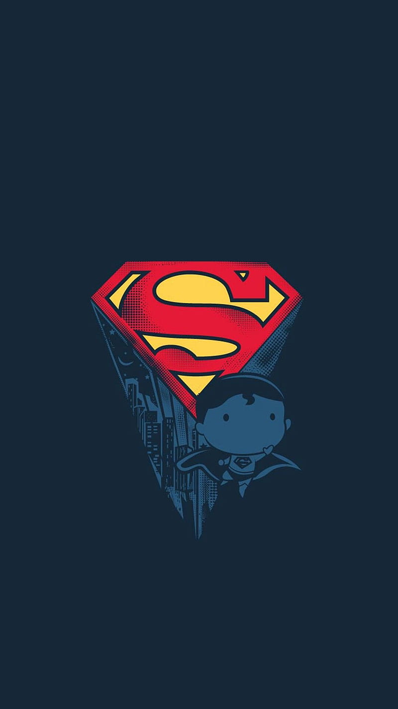 Superman Mini , logo, super, superman, HD phone wallpaper