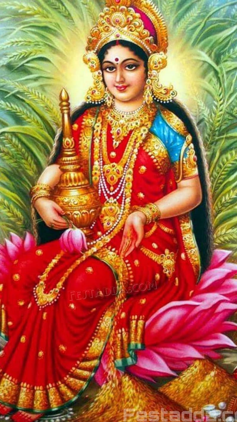 Lakshmi Devi, lord, god, devi maa, HD phone wallpaper | Peakpx