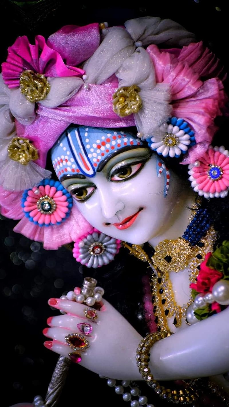 Krishna Thakur, Pink Turban, lord, god, kanha, HD phone wallpaper