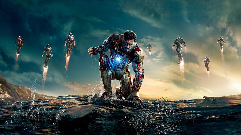 Avengers Iron Man 3 Robert Downey Jr. Tony Stark Iron Man 3, HD wallpaper