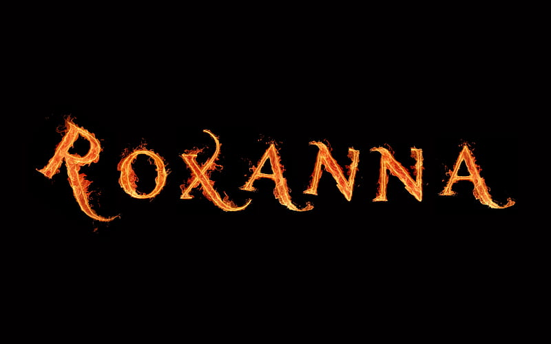 Roxanna, red, alphabet, yellow, name, bonito, year, flame, colored, color, letter, amazing, colors, black, collage, gift, abstract, fire, cool, flames, letters, awesome, funny, collages, writing, HD wallpaper