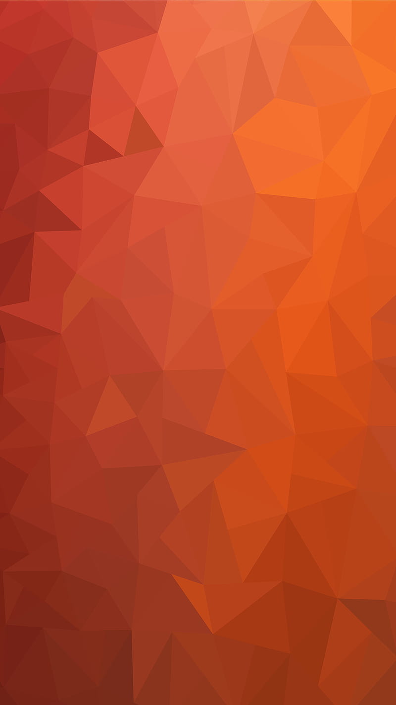 Orange Low Poly, Abstract, Cool, DimDom, Geometric, Graphic, Low Poly, Poly Art, Polygonal, HD phone wallpaper