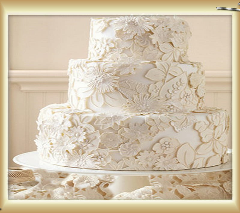 wedding cake, cakes, food, weddings, HD wallpaper