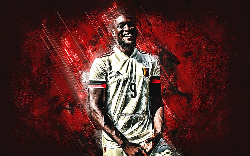 Romelu Lukaku, Belgium national football team, belgian footballer, portrait, football, Belgium, HD wallpaper
