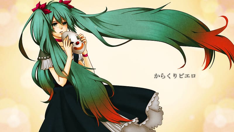 Anime, Vocaloid, Hatsune Miku, Song Illustration, Karakuri Pierrot, HD wallpaper