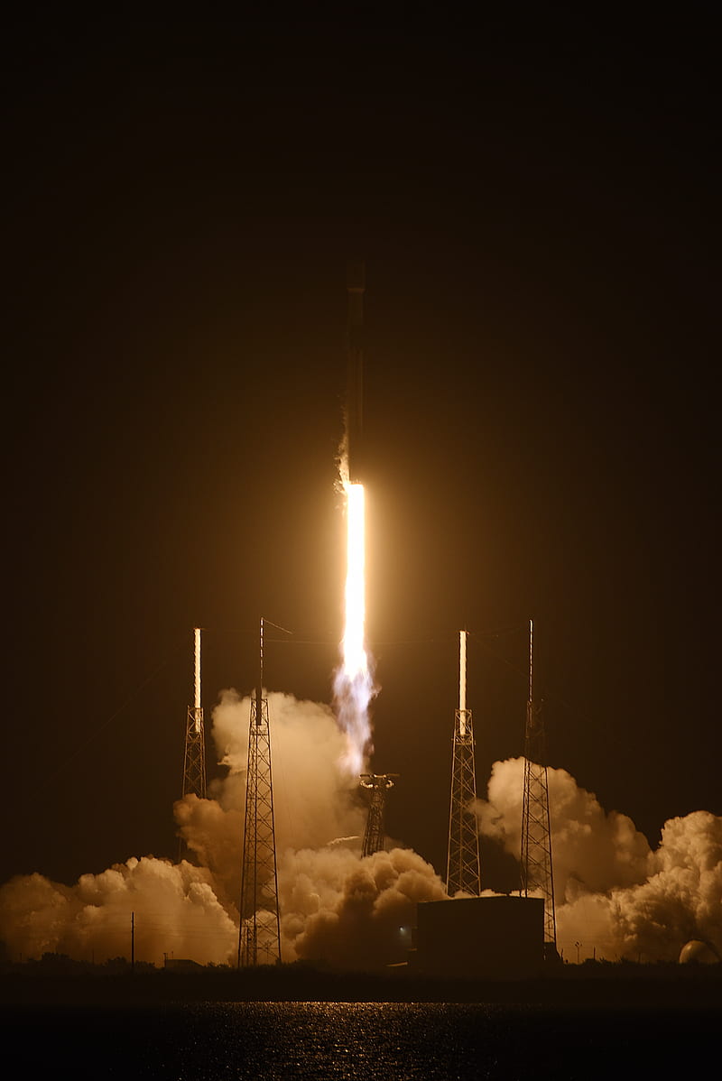 SpaceX, rocket, Falcon 9 PSN VI, Palm Shores, satellite, satelites, Complex 40, Florida, US Air Force, HD phone wallpaper
