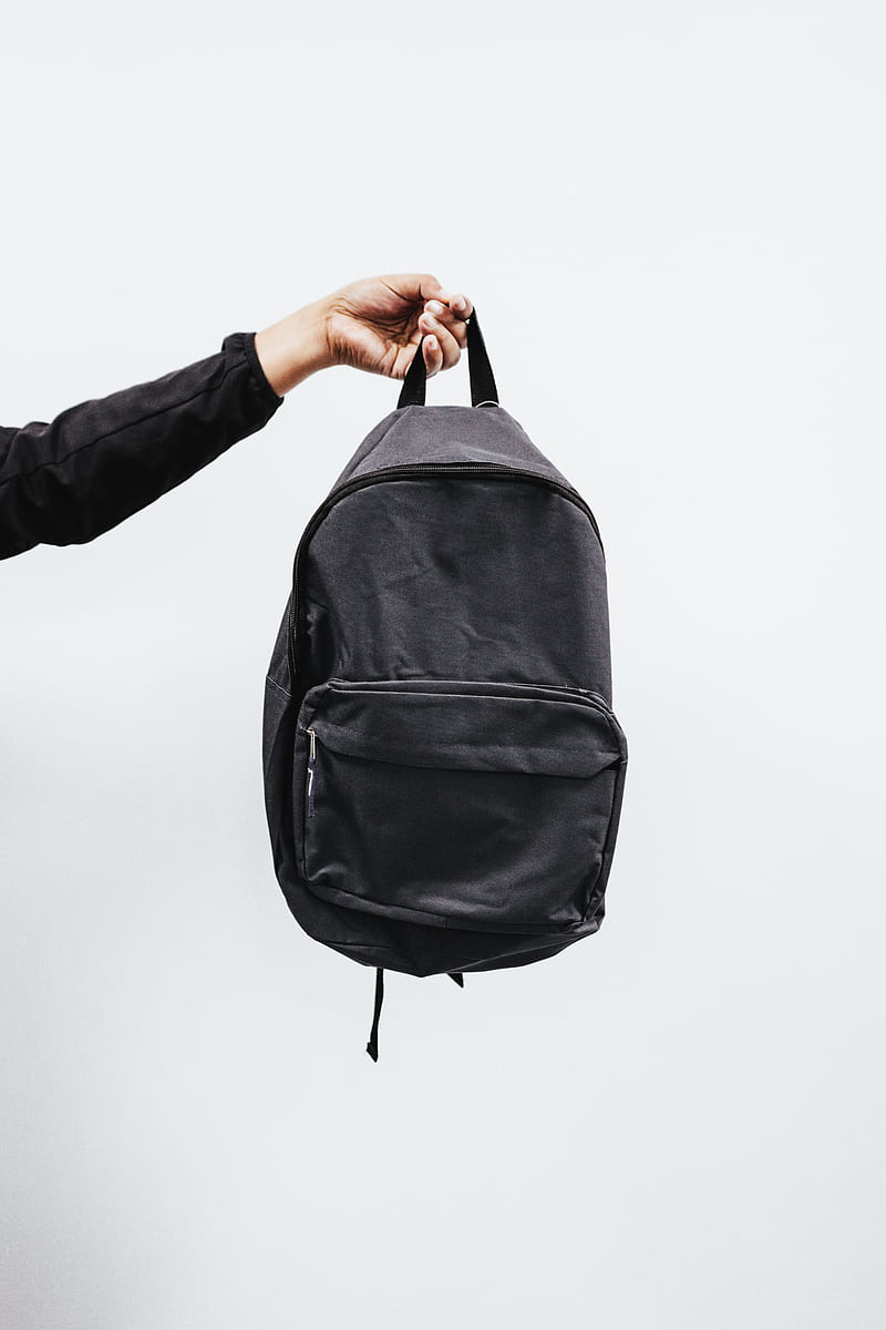 backpack, hand, black, HD phone wallpaper