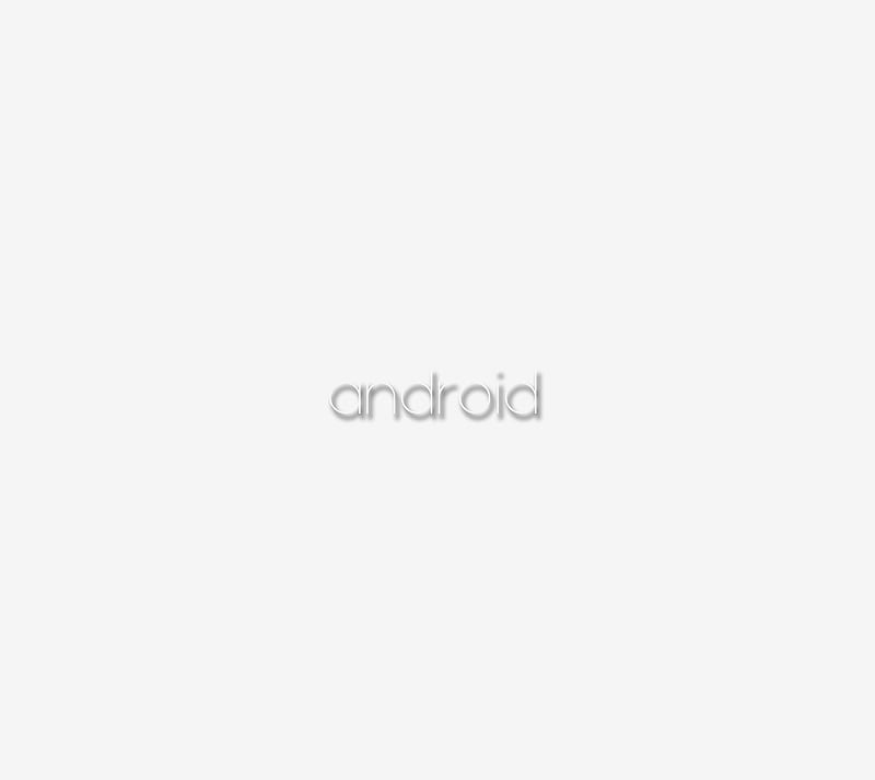 android logo, android, gray, logo, lollipop, marshmallow, off white, white, HD wallpaper