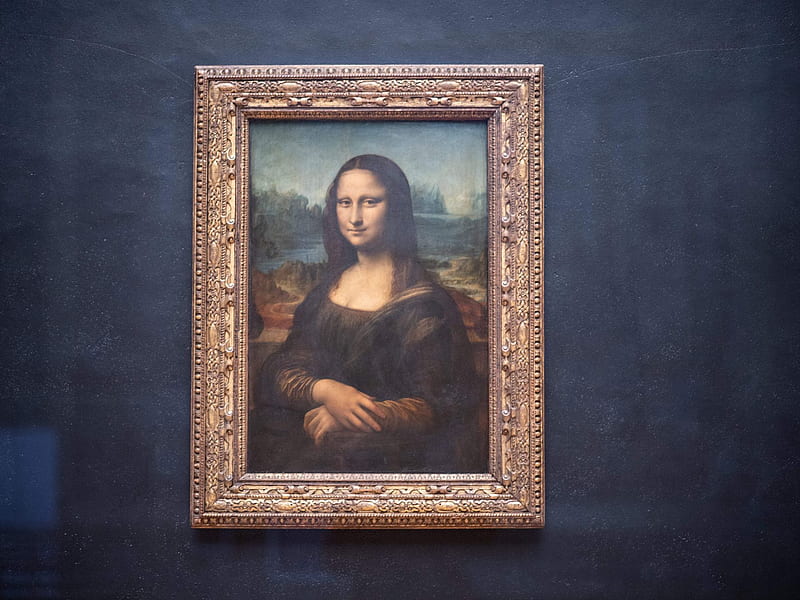 Man in wig throws cake at Mona Lisa in apparent climate protest, Louvre Mona Lisa, HD wallpaper