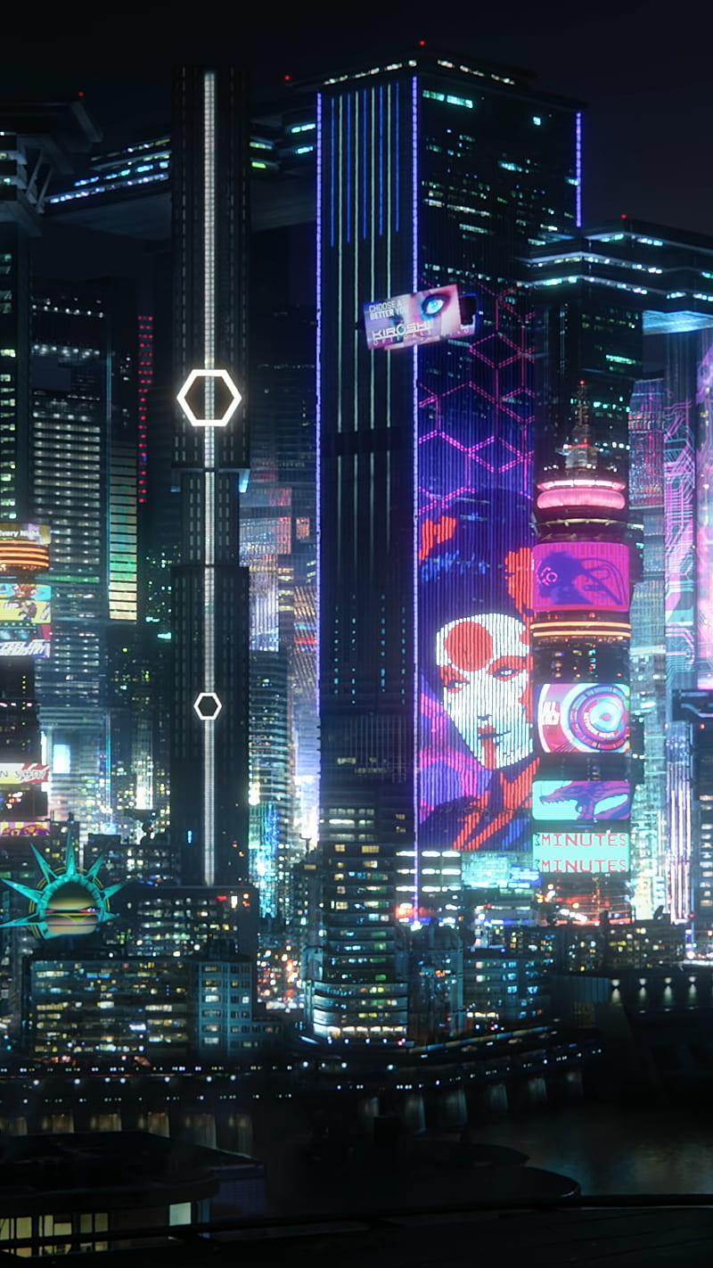 Cyberpunk 2077, ciudad, cyberpunk 2077, noche, Fondo de pantalla de  teléfono HD | Peakpx