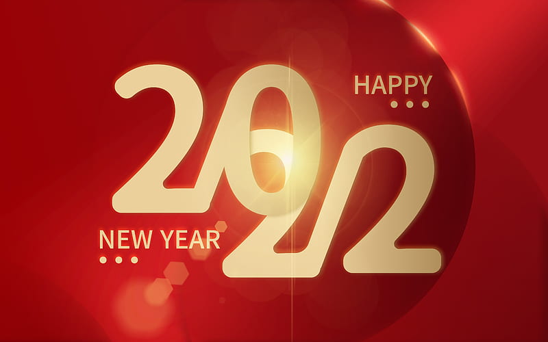 Bless You 2022 Happy New Year Design Poster, HD wallpaper