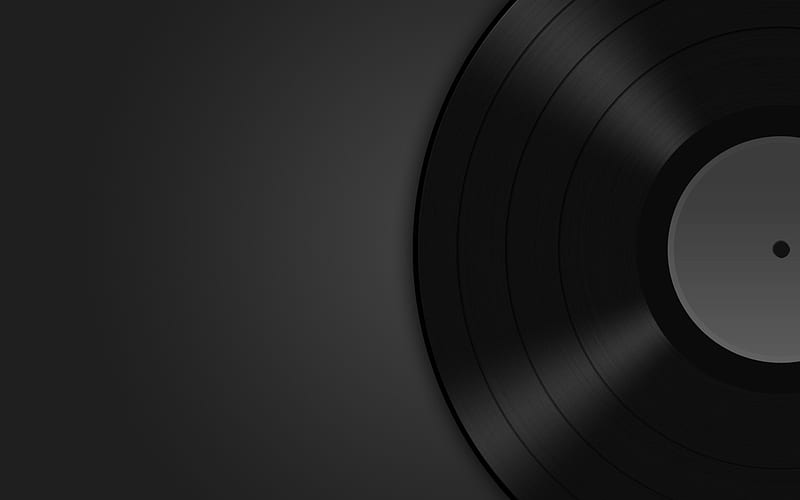 vinyl, music concept, vinyl record, minimal, HD wallpaper