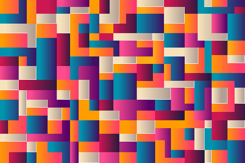 Colorful Shapes Abstract, shapes, abstract, colorful, HD wallpaper