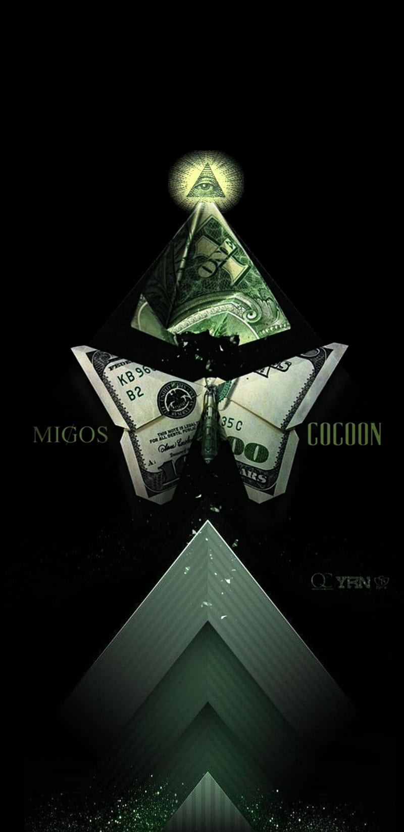 Migos Illuminati , america, eye, horus, money, providence, supreme, HD phone wallpaper