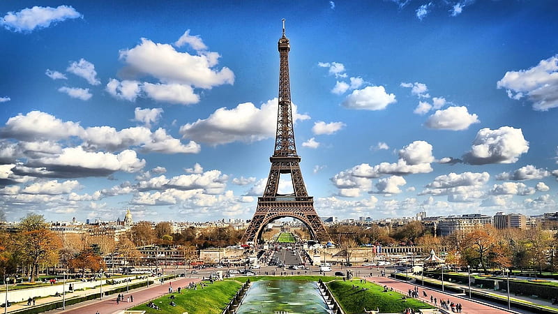 Paris View, architecture, monument, cool, fun, eifel tower, HD wallpaper